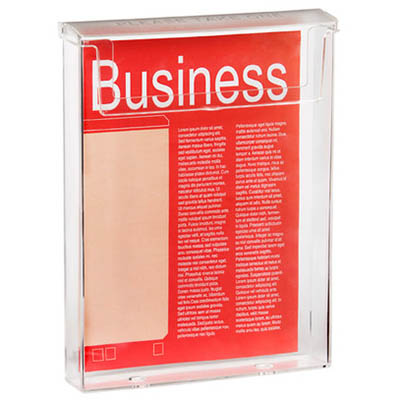 Image for ESSELTE BROCHURE HOLDER WALL MOUNT OUTDOOR A4 CLEAR from MOE Office Products Depot Mackay & Whitsundays