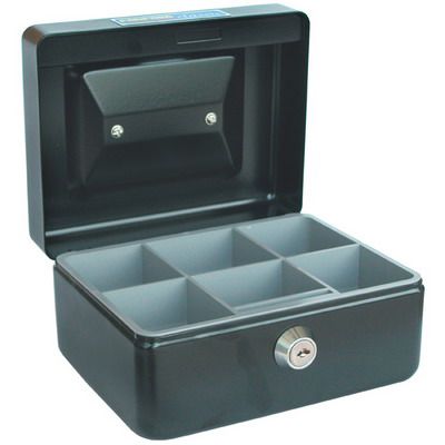 Image for ESSELTE CLASSIC CASH BOX 152 X 118 X 80MM SIZE 6 BLACK from Office Business Office Products Depot