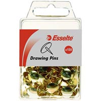 esselte drawing pins brass pack 150