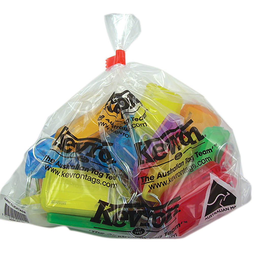 Image for KEVRON ID30 GIANT KEYTAGS ASSORTED BAG 25 from Ross Office Supplies Office Products Depot