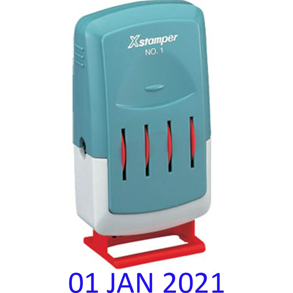 Image for XSTAMPER 5212 VERSA DATER SELF-INKING DATE STAMP 23.8 X 4.8MM BLUE from MOE Office Products Depot Mackay & Whitsundays