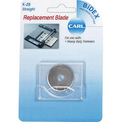 Image for CARL K28 ROTARY TRIMMER BLADE STRAIGHT PACK 2 from Albany Office Products Depot