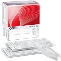colop p40 printer do-it-yourself self-inking stamp set 2.5mm/3.5mm black
