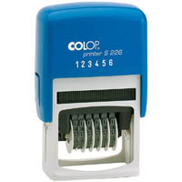 colop s226 printer self-inking numberer stamp 6 band 4mm black