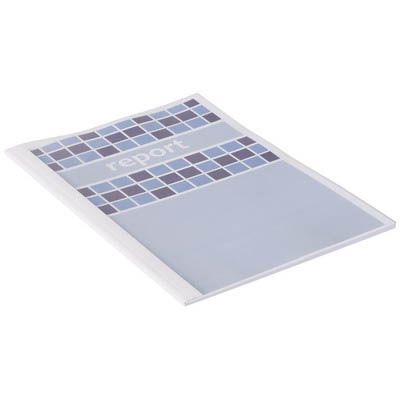 Image for GBC THERMAL BINDING COVER 1.5MM A4 WHITE BACK / CLEAR FRONT PACK 100 from Office Products Depot Gold Coast
