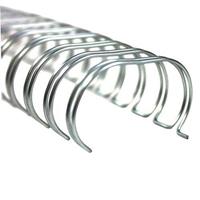 gbc wire binding comb 21 loop 8mm a4 silver pack 100