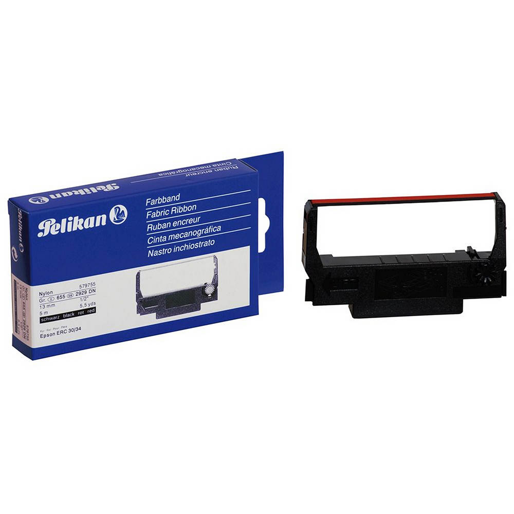 Image for PELIKAN COMPATIBLE EPSON ERC34/38 PRINTER RIBBON BLACK/RED from OFFICEPLANET OFFICE PRODUCTS DEPOT