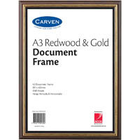carven document frame a3 redwood/gold