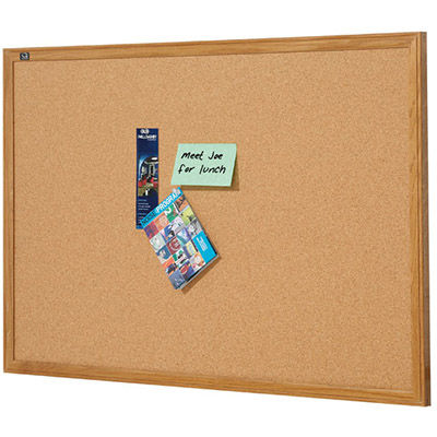 Image for QUARTET CORKBOARD 900 X 600MM OAK FRAME from Ross Office Supplies Office Products Depot