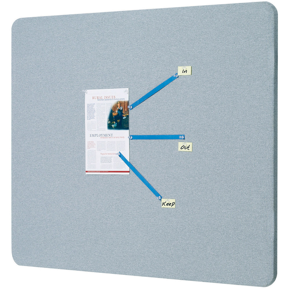 Image for QUARTET FABRIC BOARD FRAMELESS 1200 X 900MM GREY from Office Business Office Products Depot