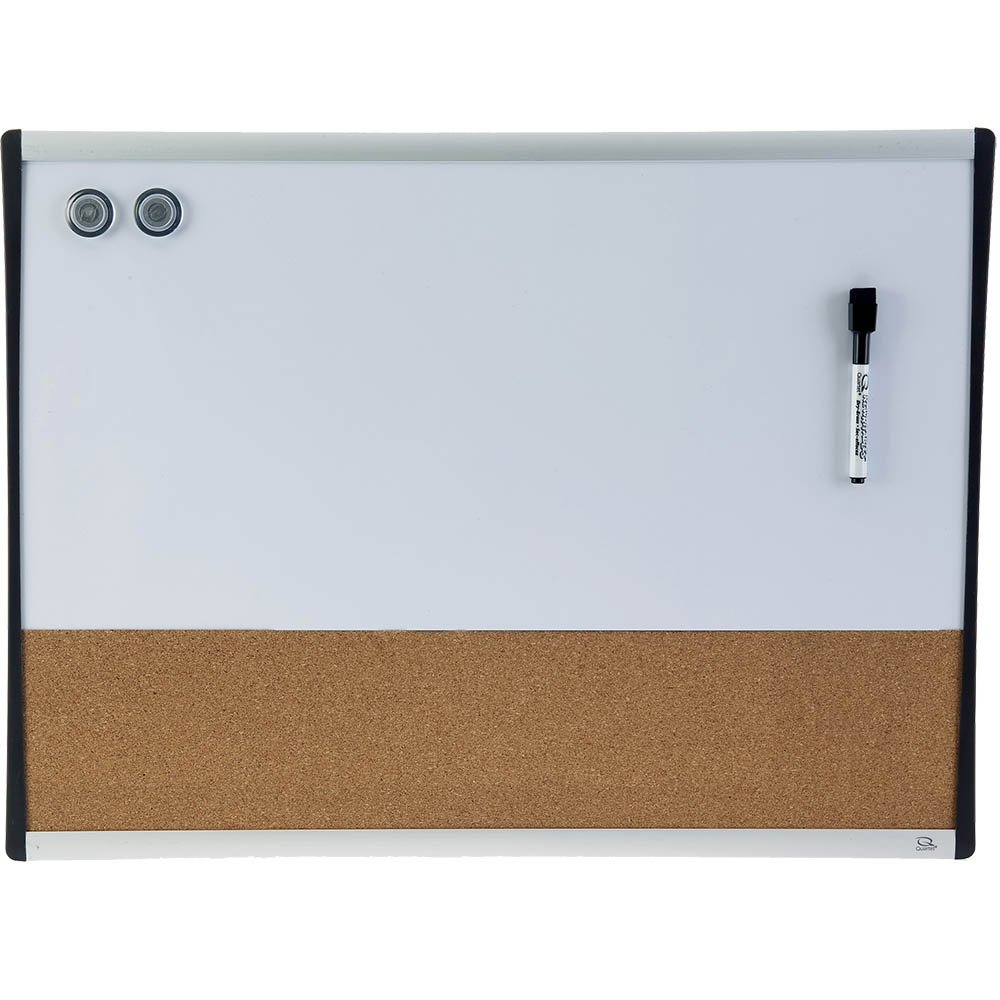 Image for QUARTET ARC COMBINATION BOARD 460 X 610MM WHITE/OAK from Total Supplies Pty Ltd