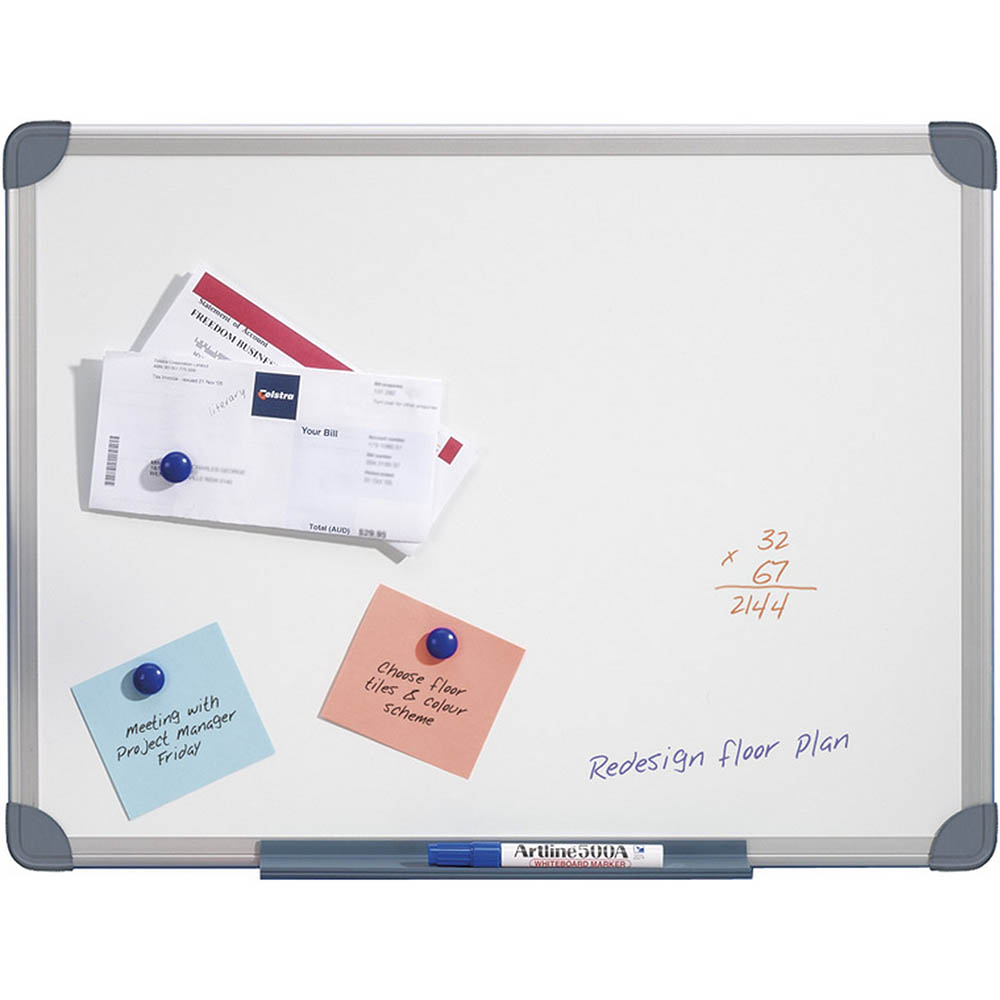Image for QUARTET SLIMLINE MAGNETIC WHITEBOARD 450 X 600MM from Office Business Office Products Depot
