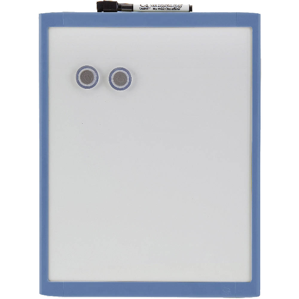 Image for QUARTET BASICS WHITEBOARD 280 X 360MM BLUE FRAME from Ross Office Supplies Office Products Depot
