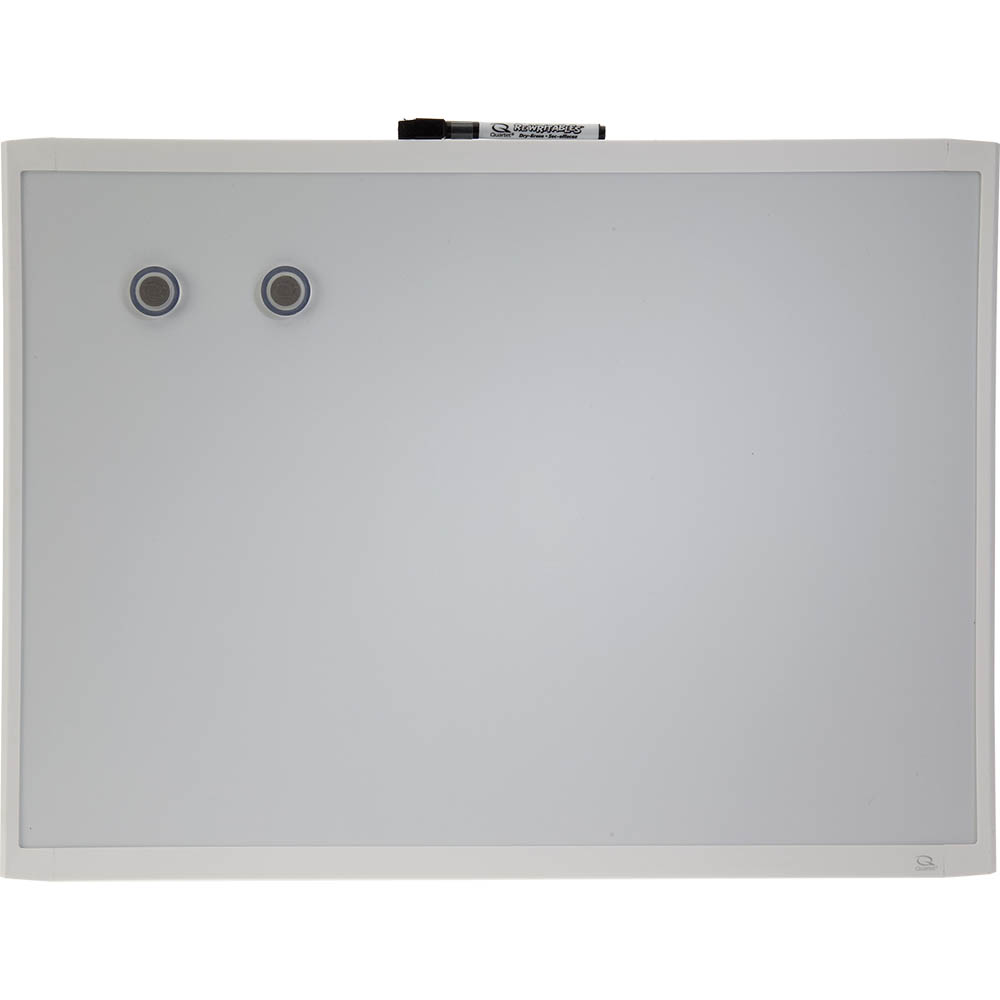 Image for QUARTET BASICS WHITEBOARD 430 X 580MM WHITE FRAME from MOE Office Products Depot Mackay & Whitsundays
