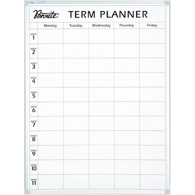 Image for QUARTET PENRITE PLANNER BOARD TERM 1200 X 900MM from MOE Office Products Depot Mackay & Whitsundays