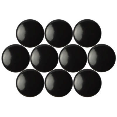 Image for QUARTET MAGNETIC BUTTONS 20MM BLACK PACK 10 from Total Supplies Pty Ltd