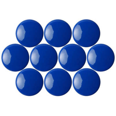 Image for QUARTET MAGNETIC BUTTONS 20MM BLUE PACK 10 from Albany Office Products Depot