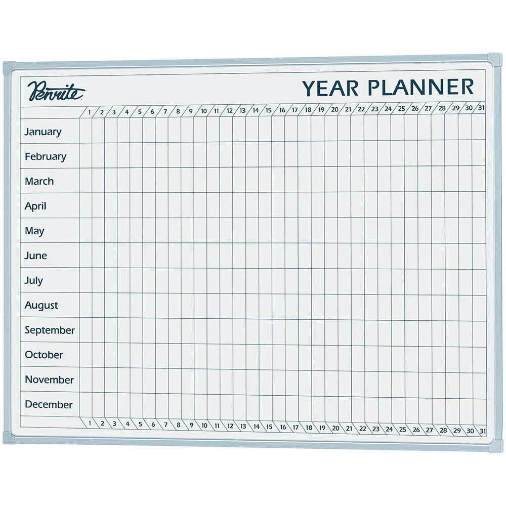 Image for QUARTET PENRITE WHITEBOARD YEAR PLANNER NON-MAGNETIC 900 X 600MM from Office Products Depot Gold Coast