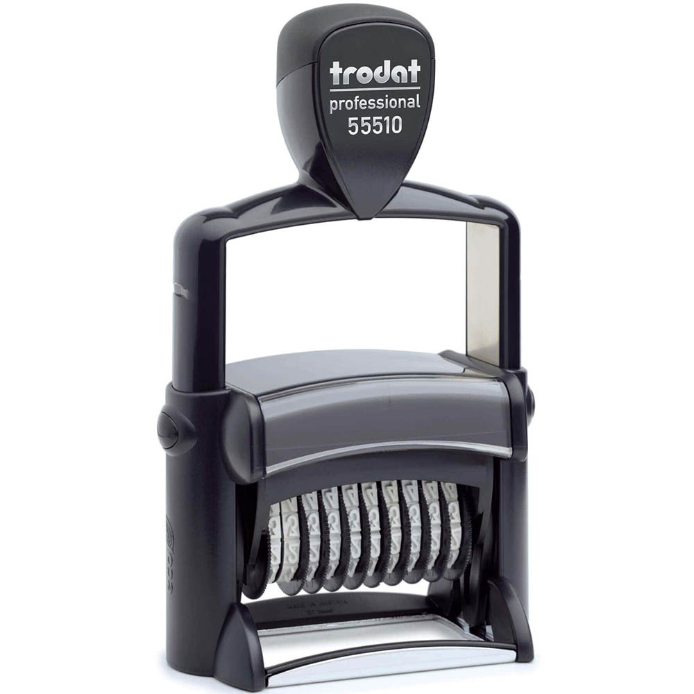 Image for TRODAT 55510 PROFESSIONAL SELF-INKING NUMBERER STAMP 10 BAND 5MM BLACK from Office Products Depot Gold Coast