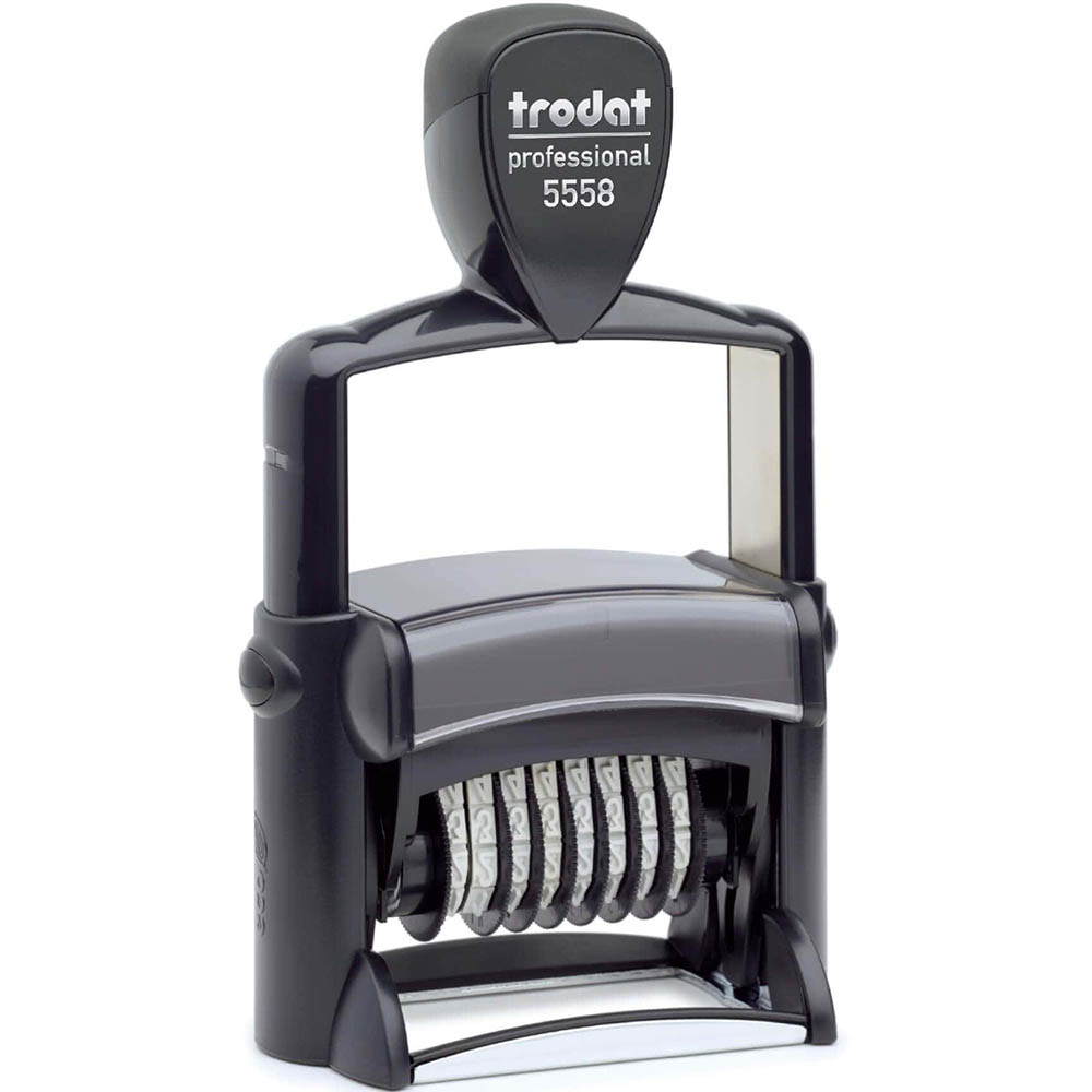 Image for TRODAT 5558 PROFESSIONAL SELF-INKING NUMBERER STAMP 8 BAND 5MM BLACK from Total Supplies Pty Ltd