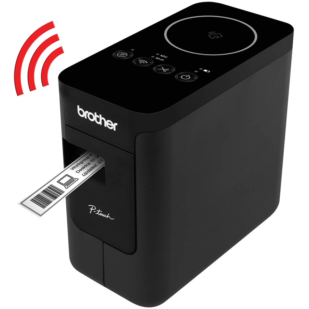 Image for BROTHER PT-P750 P-TOUCH WIRELESS DESKTOP LABEL PRINTER BLACK from MOE Office Products Depot Mackay & Whitsundays