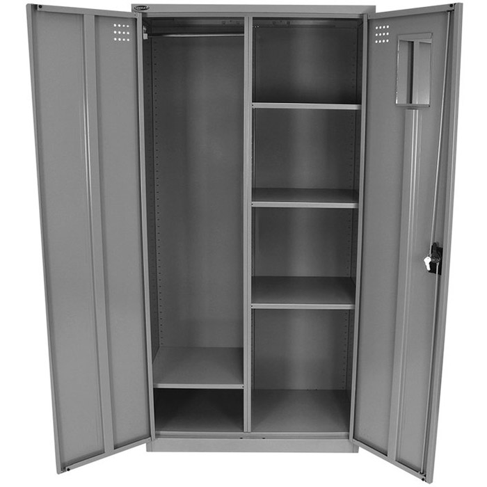 Image for STEELCO PERSONAL WARDROBE 1830 X 914 X 463MM SILVER GREY from MOE Office Products Depot Mackay & Whitsundays