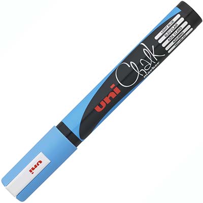 Image for UNI-BALL CHALK MARKER BULLET TIP 2.5MM LIGHT BLUE from Office Products Depot