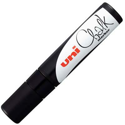 Image for UNI-BALL CHALK MARKER BROAD CHISEL TIP 15MM BLACK from MOE Office Products Depot Mackay & Whitsundays