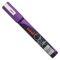 uni-ball chalk marker bullet tip 2.5mm violet