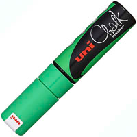 uni-ball chalk marker chisel tip 8mm fluoro green