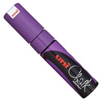 uni-ball chalk marker chisel tip 8mm violet