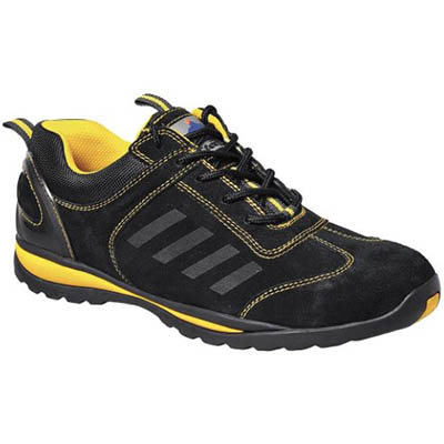 Image for PORTWEST FW34 STEELITE LUSUM SAFETY TRAINER S1P BLACK UK SIZE from Ross Office Supplies Office Products Depot