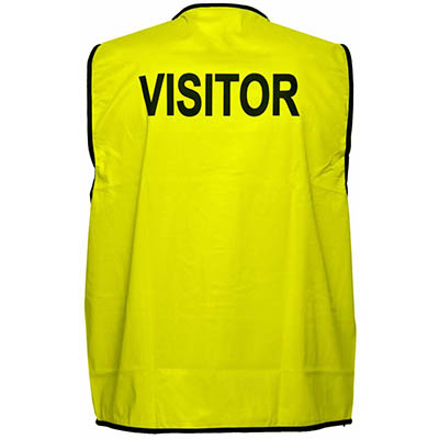 Image for PRIME MOVER MV120 HI-VIS VEST PRINTED VISITOR DAY USE ONLY from Office Products Depot Gold Coast