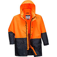 huski kimberley lightweight hi-vis rain jacket 2-tone