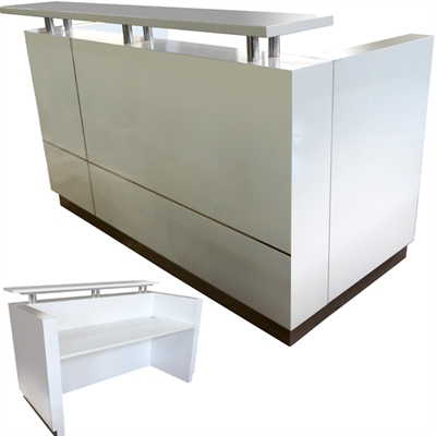 Image for HUGO RECEPTION COUNTER 1800 X 950 X 1150MM WHITE from Margaret River Office Products Depot