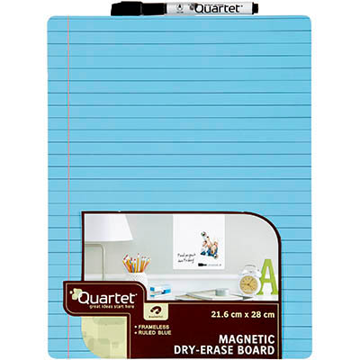 Image for QUARTET WHITEBOARD MAGNETIC TILE RULED 216 X 280MM BLUE from MOE Office Products Depot Mackay & Whitsundays