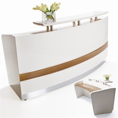 Image for CONSERVATORY RECEPTION COUNTER 2200 X 1145 X 1150 WHITE from Office Products Depot Gold Coast
