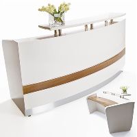 conservatory reception counter 2200 x 1145 x 1150 white