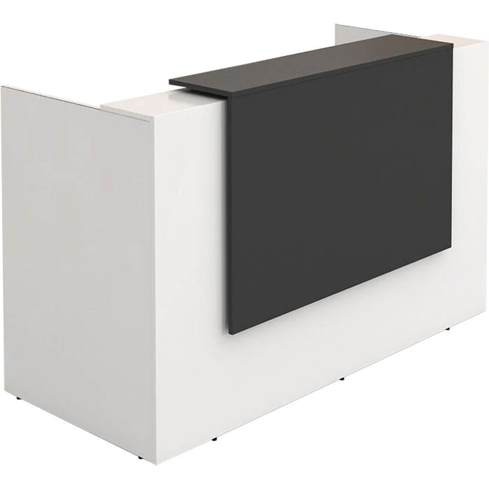 Image for SORRENTO RECEPTION COUNTER 1800 X 840 X 1150MM CHARCOAL/WHITE from Total Supplies Pty Ltd