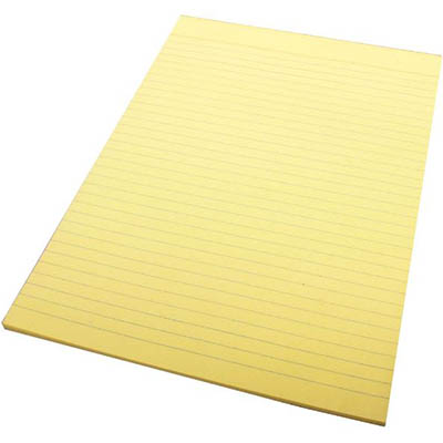 Image for QUILL RULED BOND PAD 70GSM 50 LEAF A4 YELLOW from Office Products Depot