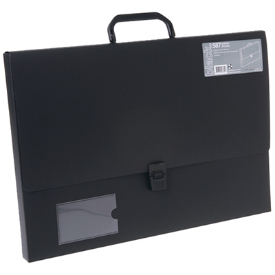 Image for QUILL ARTISTS PORTFOLIO CLIP CLOSURE A3 BLACK from Office Business Office Products Depot
