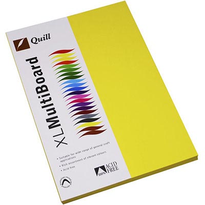 Image for QUILL COLOURED A4 COPY PAPER 80GSM LEMON PACK 100 SHEETS from Ross Office Supplies Office Products Depot
