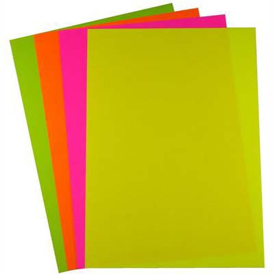 Image for QUILL COLOURED A4 COPY PAPER 80GSM FLUORO ASSORTED PACK 100 SHEETS from MOE Office Products Depot Mackay & Whitsundays