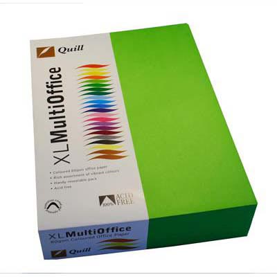 Image for QUILL COLOURED A4 COPY PAPER 80GSM LIME PACK 500 SHEETS from Total Supplies Pty Ltd