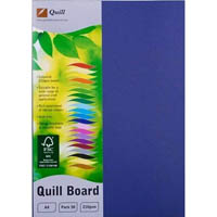 quill xl multiboard 210gsm a4 royal blue pack 50