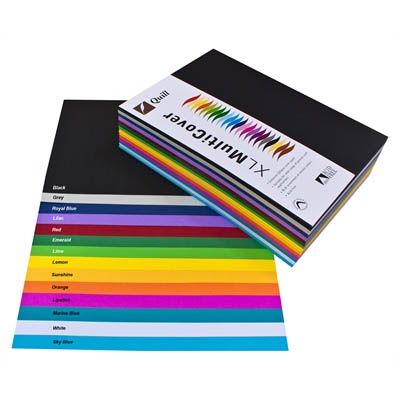 Image for QUILL COVER PAPER 125GSM A4 ASSORTED PACK 500 from MOE Office Products Depot Mackay & Whitsundays