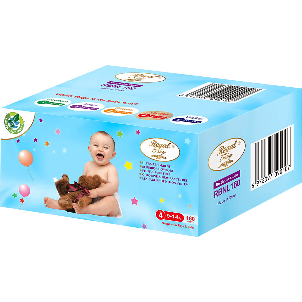 Image for REGAL BABY NAPPIES TODDLER 9-14KG BOX 160 from Barkers Rubber Stamps & Office Products Depot
