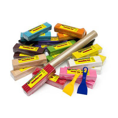 Image for EDUCATIONAL COLOURS MODELLING CLAY 500G SCHOOL KIT PACK 24 from Margaret River Office Products Depot