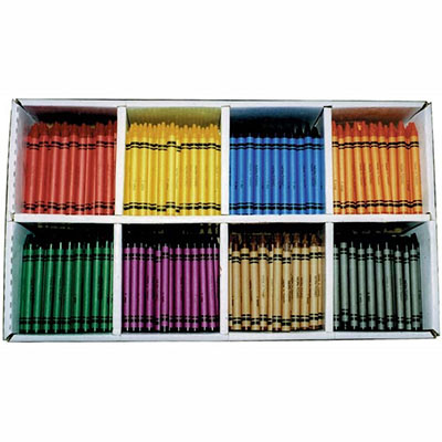 Image for EDUCATIONAL COLOURS BEST VALUE WAX CRAYONS ASSORTED CLASSPACK 800 from Total Supplies Pty Ltd