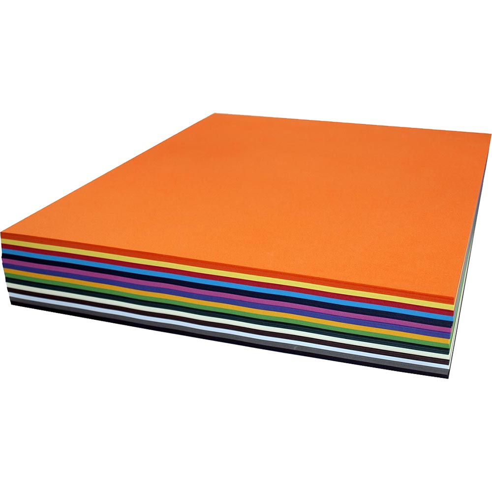 Image for RAINBOW COVER PAPER 125GSM 380 X 510MM ASSORTED PACK 500 from Ross Office Supplies Office Products Depot